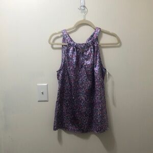 The Limited Purple Sleeveless Sequin Tank Top